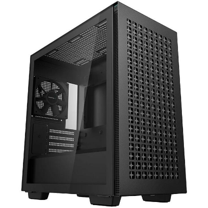 Изображение Корпус Deepcool CH370 (mATX, Mini-ITX, черный, без БП)/(R-CH370-BKNAM1-G-1)