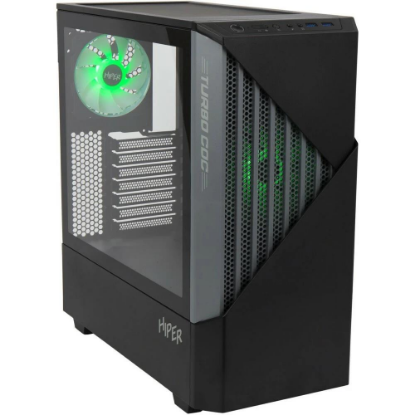 Изображение Корпус HIPER CC BG (mATX, ATX, Mini-ITX, EATX, черный, без БП)/()