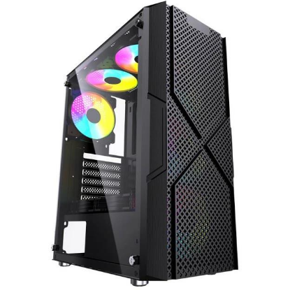 Изображение Корпус PowerCase Mistral T4B (mATX, ATX, Mini-ITX, черный, без БП)/(CMITB-L4)