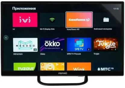 Изображение Телевизор Asano 28LH8110T 28" 720p HD Smart TV черный