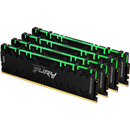 Изображение Оперативная память 4х8 GB DDR4 Kingston Fury Renegade RGB (28800 МБ/с, 3600 МГц, CL17)