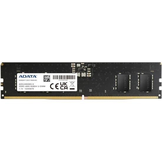 Изображение Оперативная память 8 GB DDR5 ADATA AD5U48008G-S (38400 Мб/с, 4800 МГц, CL40)