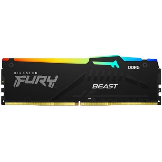 Изображение Оперативная память 8 GB DDR5 Kingston Fury Beast RGB (44800 Мб/с, 5600 МГц, CL40)