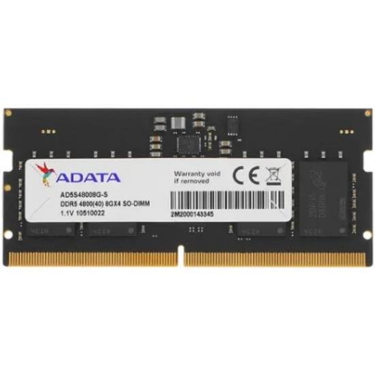 Изображение Оперативная память 8 GB DDR5 ADATA AD5S48008G-S (38400 Мб/с, 4800 МГц, CL40)