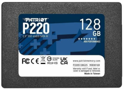 Изображение SSD диск Patriot P220 128 Гб 2.5" (P220S128G25)