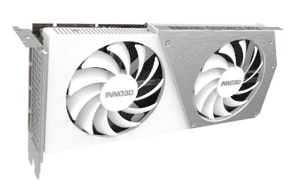 Изображение Видеокарта Inno3D GeForce RTX 4060 Ti Twin X2 OC White 8 Гб (NVIDIA GeForce RTX 4060TI, GDDR6)/(N406T2-08D6X-171153W)