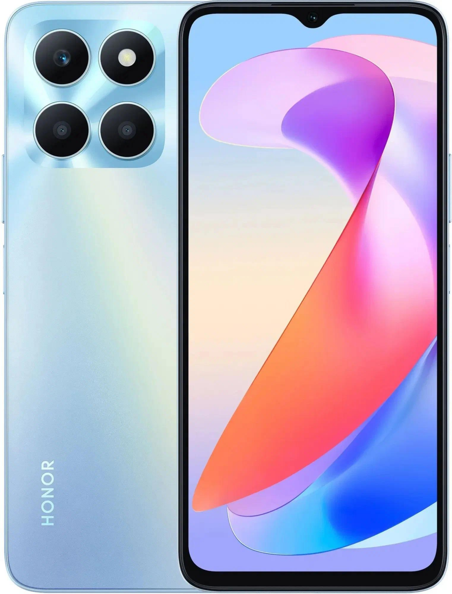 Изображение Смартфон HONOR X6a (128 Гб/4 Гб) голубой