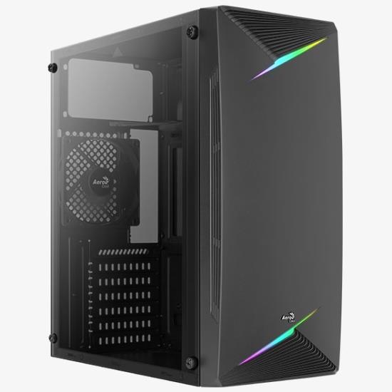 Изображение Корпус AeroCool TALON-A-BK-v1 (mATX, ATX, Mini-ITX, черный, без БП)/(4711099472420)