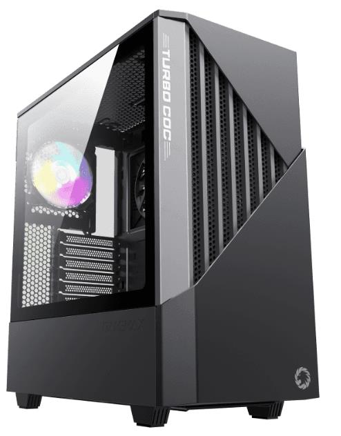 Изображение Корпус GameMax Contac COC BG (mATX, ATX, Mini-ITX, EATX, черный, без БП)/()