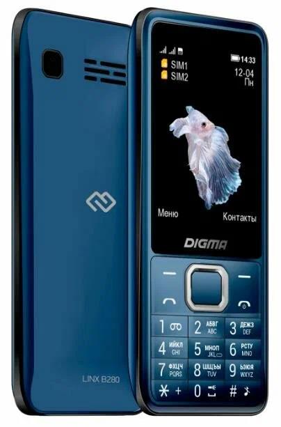 Изображение Мобильный телефон Digma Linx B280,темно-синий