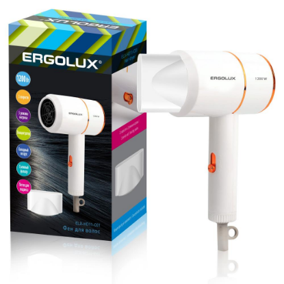 Изображение Фен Ergolux ELX-HD11-C01 (1200 Вт /золотистый, белый)