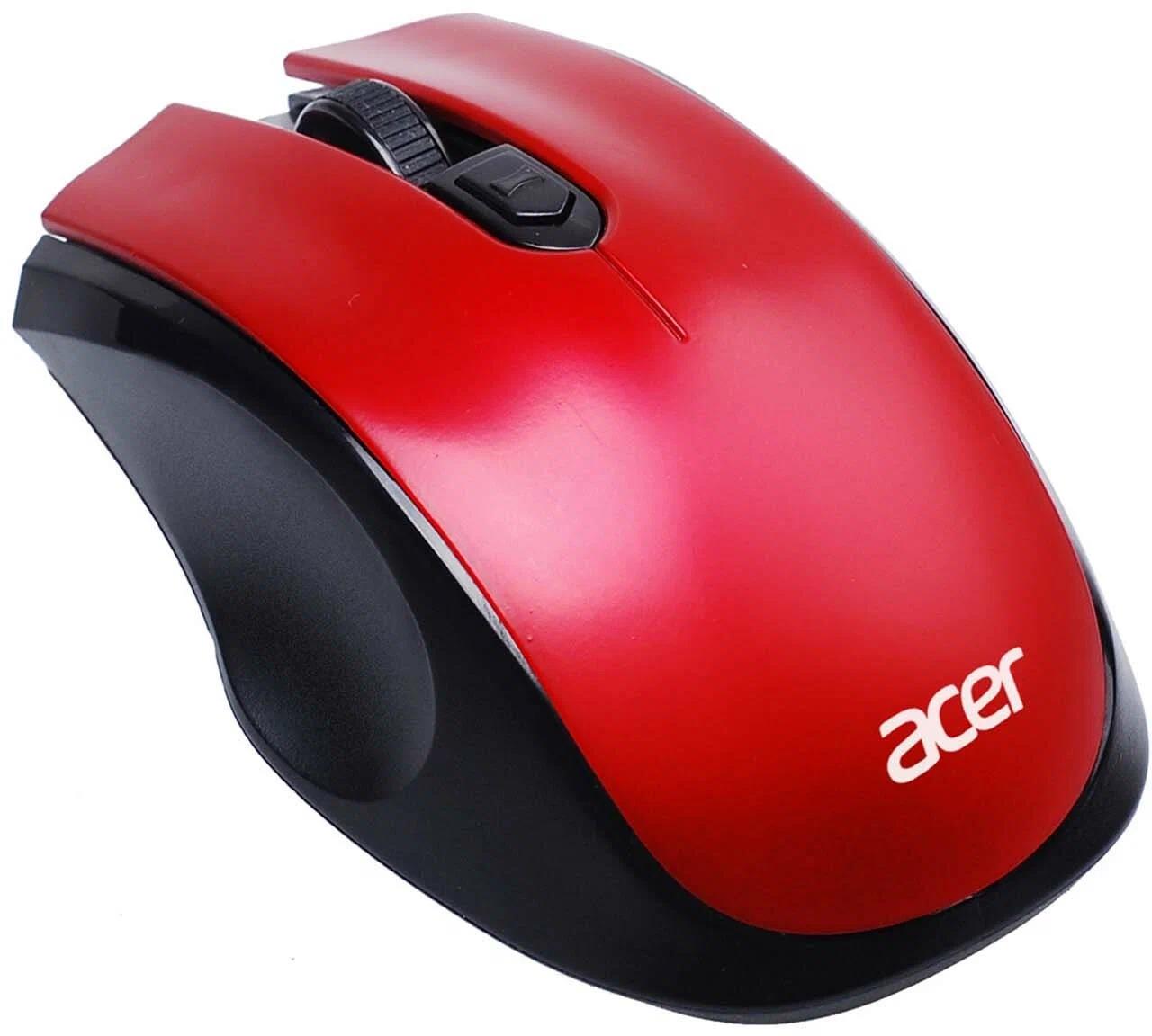 Изображение Мышь Acer OMR032 красный, черный