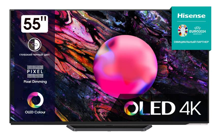 Изображение Телевизор Hisense 55A85K 55" HDR, 4K Ultra HD Smart TV черный