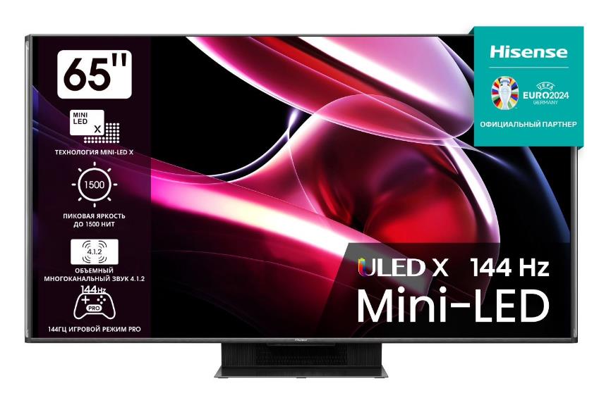 Изображение Телевизор Hisense 65UXKQ 65" HDR, 4K Ultra HD Smart TV черный