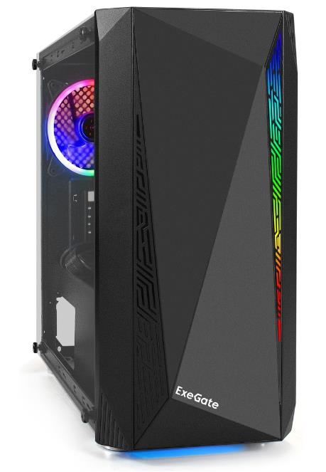 Изображение Корпус ExeGate Mistery R2 450W Black (mATX, черный, 450 Вт)/(EX294473RUS)