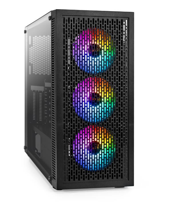 Изображение Корпус ExeGate EVO-5001A-NPX700 (mATX, ATX, ITX, черный, 700 Вт)/(EX296319RUS)