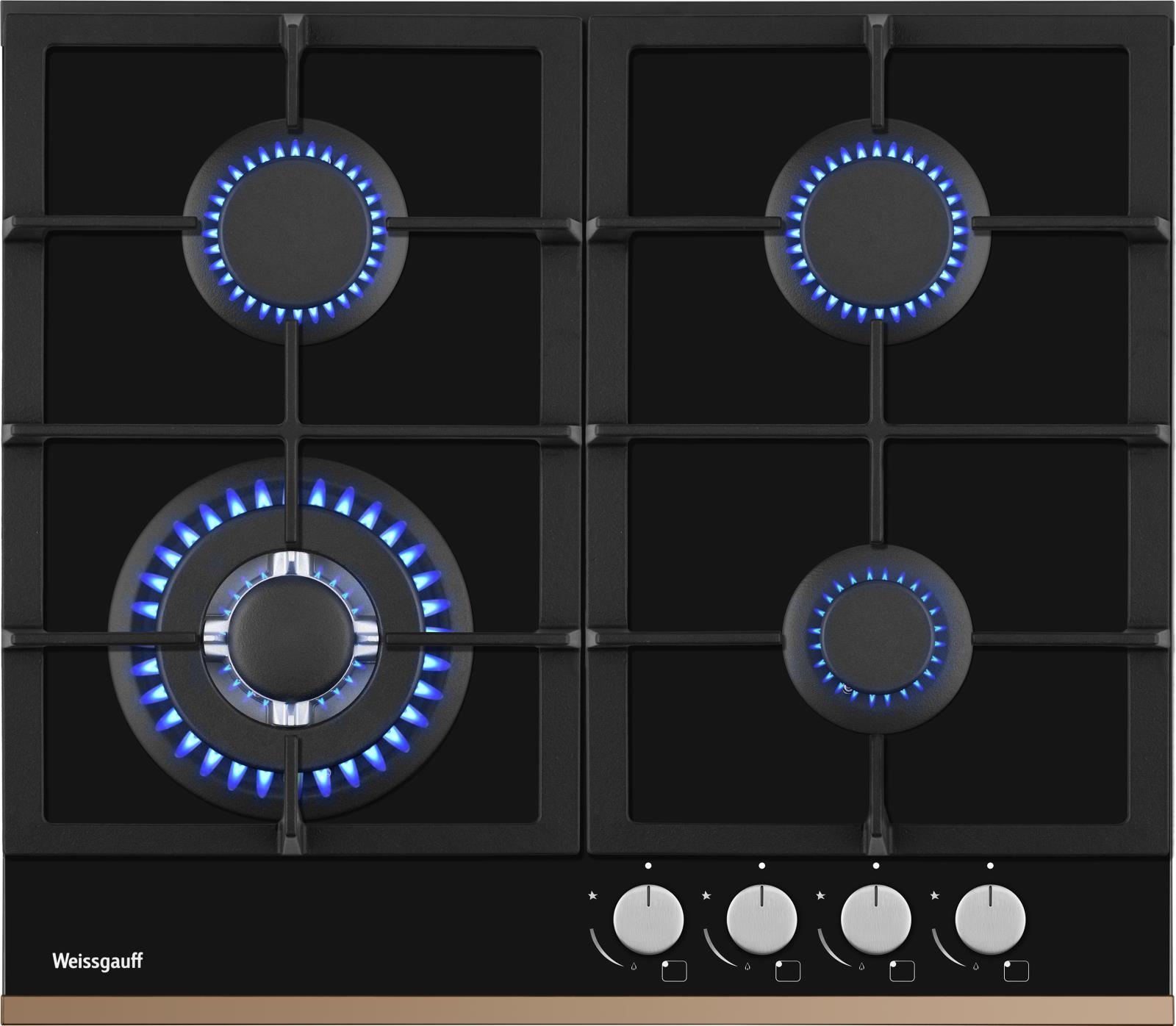 Изображение Варочная панель Weissgauff HGG 649 BGRG (черный)
