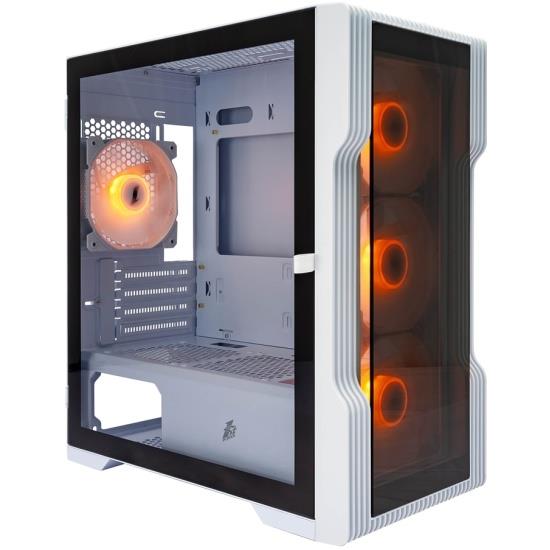 Изображение Корпус 1STPLAYER TRILOBITE T3-G (micro-ATX, черный, без БП)/(T3-G-WH-4F2-W(AP))