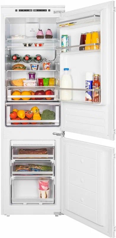Изображение Встраиваемый холодильник HOMSair FB177NFFW (белый, 251 л )