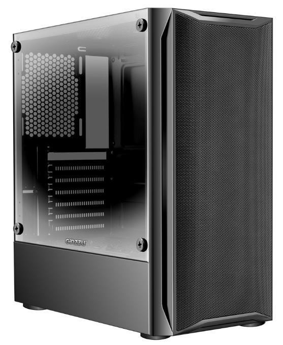 Изображение Корпус Ginzzu CL145 (mATX, ATX, Mini-ITX, черный, без БП)/(Ginzzu CL145)