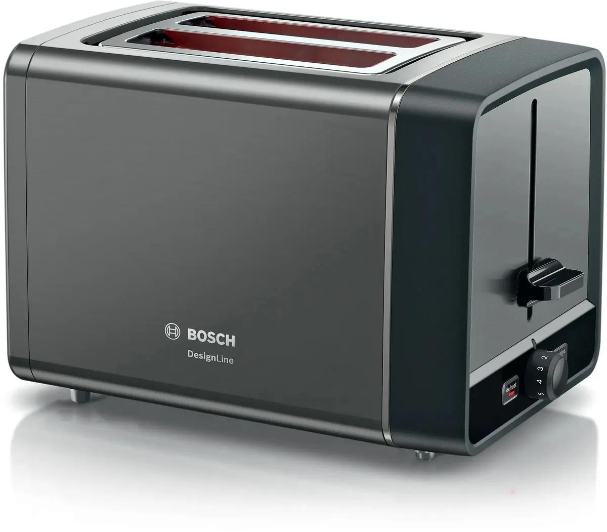 Изображение Тостер Bosch TAT5P425 (970 Вт  серый)