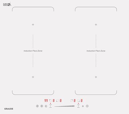 Изображение Варочная панель GRAUDE IK 60.2 BW (белый)