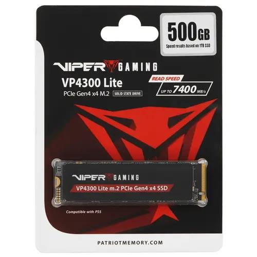 Изображение SSD диск Patriot Viper VP4300 Lite 500 Гб 2280 (VP4300L500GM28H)