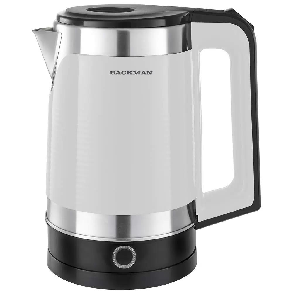 Изображение Электрический чайник BACKMAN BM-TEA 721 (2200 Вт/1,8 л /металл, пластик/белый)