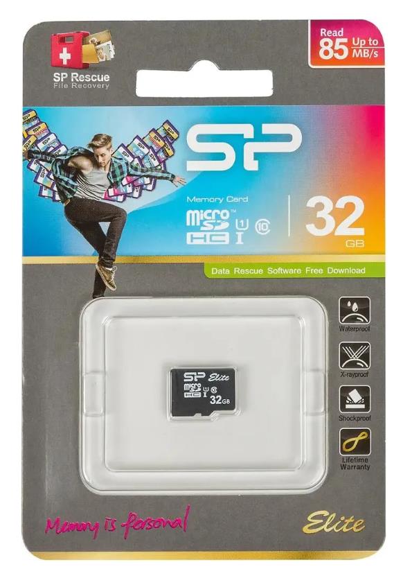 Изображение Карта памяти Silicon Power MicroSDHC Class 10 32 Гб  SP032GBSTHBU1V10