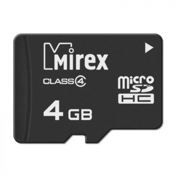 Изображение Карта памяти Mirex MicroSDHC Class 4 4 Гб  13612-MCROSD04