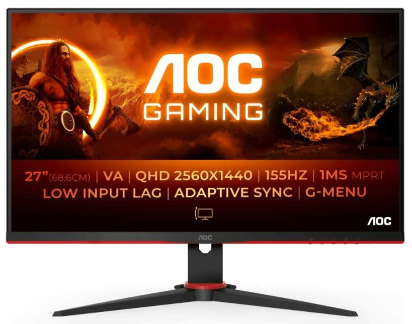 Изображение Монитор AOC Q27G2E (27 "/2560x1440/TFT *VA)