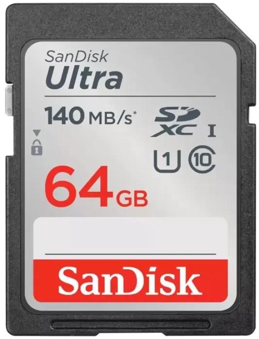 Изображение Карта памяти SanDisk SDXC Ultra Class 10 64 Гб  SDSDUNB-064G-GN6IN