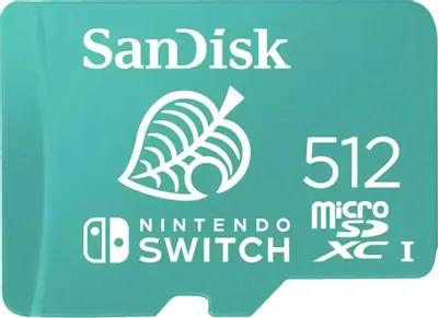 Изображение Карта памяти SanDisk MicroSDXC Nintendo Switch Class 10 512 Гб  SDSQXAO-512G-GN3ZN