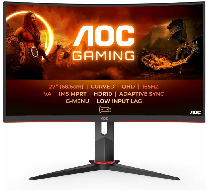 Изображение Монитор AOC CQ27G2S (27 "/2560x1440/TFT *VA)