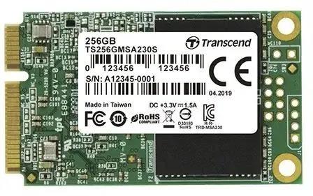 Изображение SSD диск Transcend TS256GMSA230S 256 Гб mSATA (TS256GMSA230S)