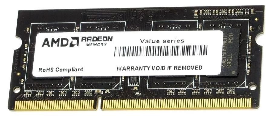 Изображение Оперативная память 8 GB DDR3 AMD R338G1339S2S-U (10600 МБ/с, 1333 МГц, CL9)