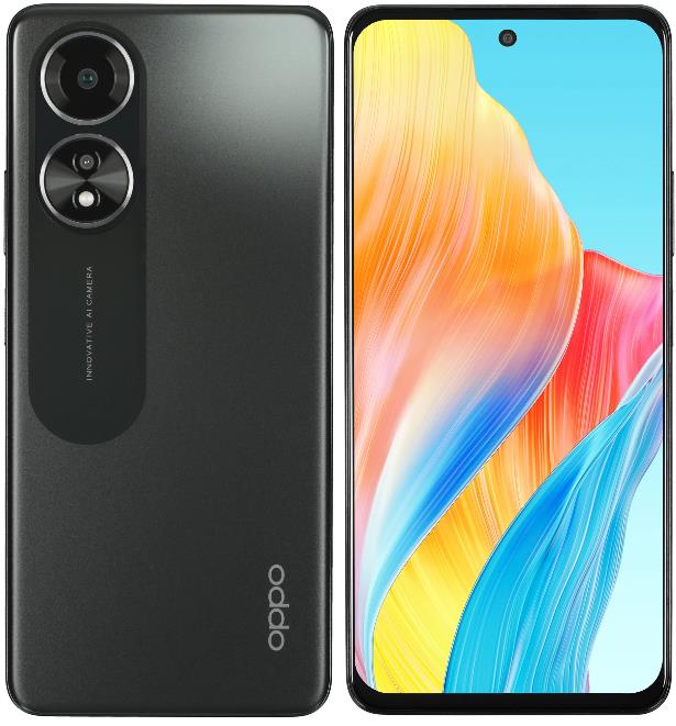 Изображение Смартфон OPPO A58 (128 Гб/8 Гб) черный