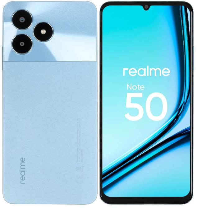 Изображение Смартфон Realme Note 50 (64 Гб/3 Гб) голубой