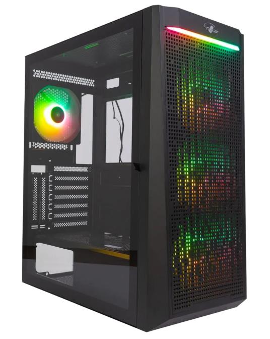 Изображение Корпус Eurocase A507 4ARGB (mATX, ATX, Mini-ITX, черный, без БП)/(00-01064533)