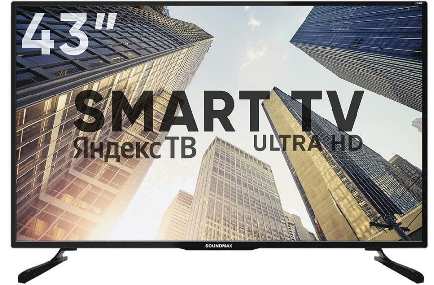 Изображение Телевизор SoundMAX SM-LED43M03SU 43" 4K UHD Smart TV черный