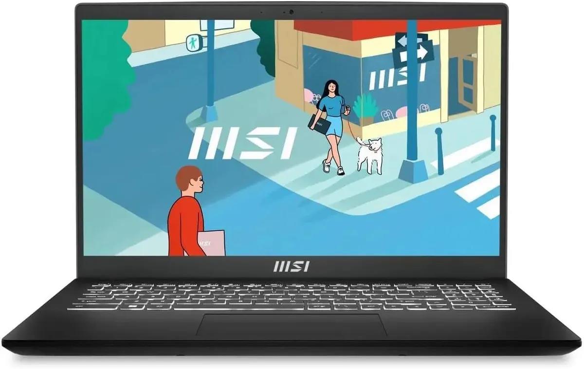 Изображение Ноутбук MSI Modern 15 H B13M-096XRU (Intel 13420H 2100 МГц/ SSD 512 ГБ  /RAM 16 ГБ/ 15.6" 1920x1080/VGA встроенная/ DOS) (9S7-15H411-096)