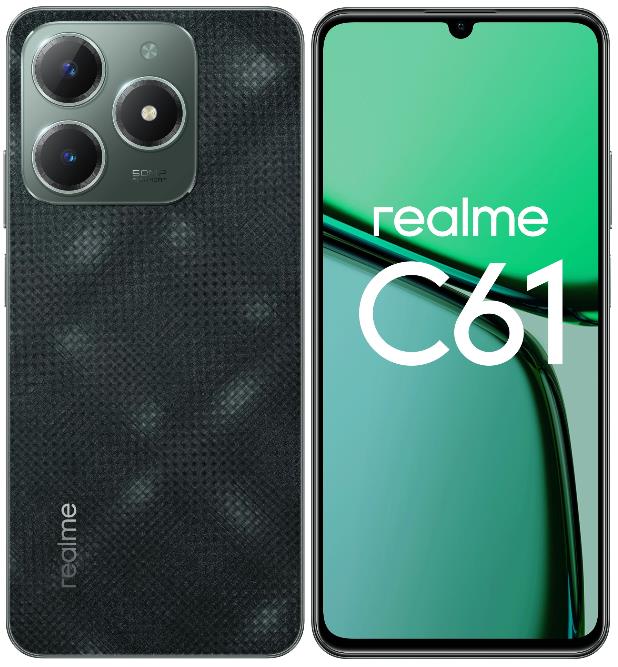 Изображение Смартфон Realme C61 (128 Гб/6 Гб) зеленый