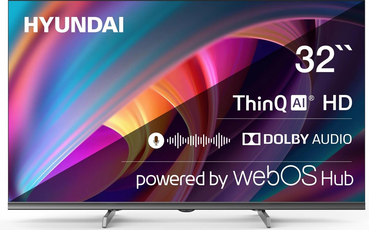 Изображение Телевизор Hyundai H-LED32BS5100 32" 720p HD Smart TV серый, черный