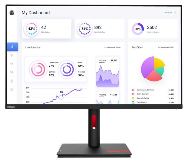 Изображение Монитор Lenovo ThinkVision T32P-30 (31,5 "/3840x2160/TFT IPS)