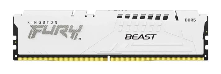 Изображение Оперативная память 16 GB DDR5 Kingston Fury Beast White (54400 МБ/с, 6800 МГц, CL34)