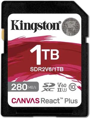 Изображение Карта памяти Kingston SDXC Canvas React Plus Class 10 1024 Гб  SDR2V6/1TB