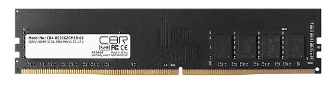 Изображение Оперативная память 1x32 GB DDR4 CBR CD4-US32G26M19-01 (21300 МБ/с, 2666 МГц, CL19)