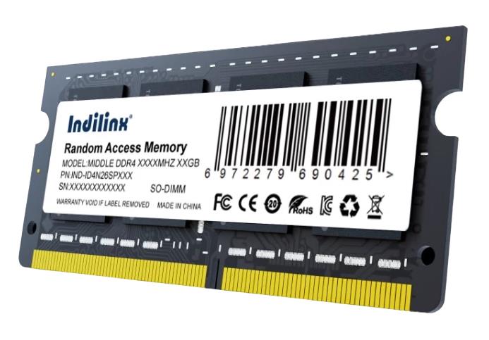 Изображение Оперативная память 16 GB DDR4 Indilinx IND-ID4N26SP16X (21300 МБ/с, 2666 МГц, CL19)