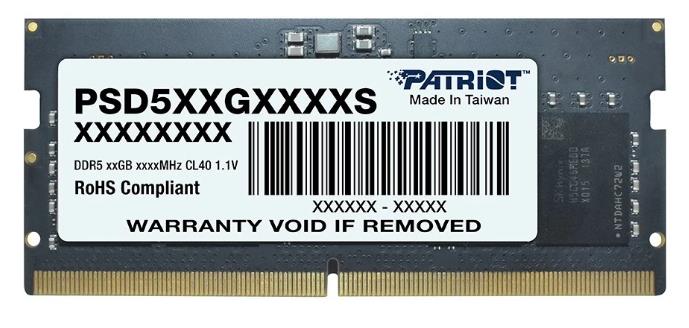 Изображение Оперативная память 16 GB DDR5 Patriot PSD516G520081S (41600 Мб/с, 5200 МГц, CL42)